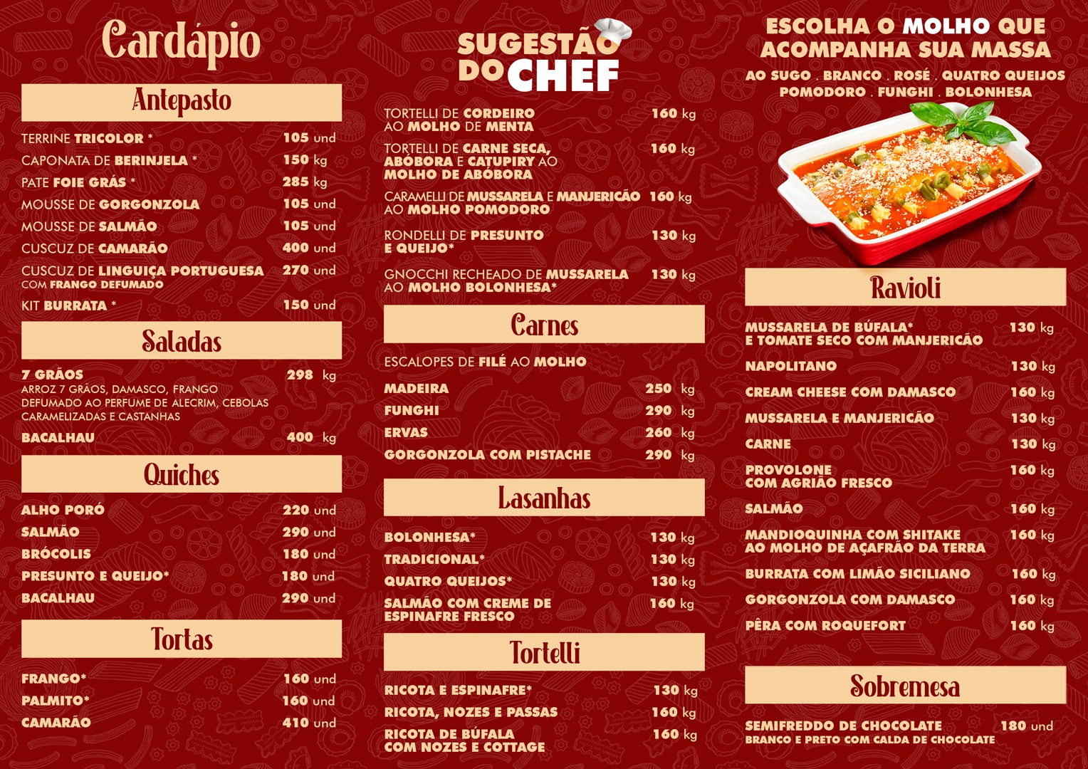 Cardápio La Buona Cucina